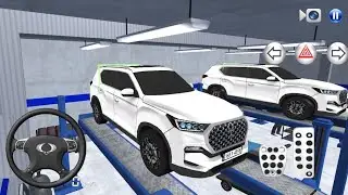 New Rexton SUV car in Auto Repair Shop Funny Driver - 3D Driving Class Simulation - Android Game 🚍🤍