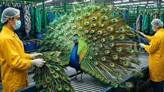 Inside the Peacock Feather Factory 🦚 | From Nature to Fashion