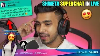 Techno Gamerz Girlfriend Superchat in livestream Ujjwal Reaction || Ujjwal Girlfriend