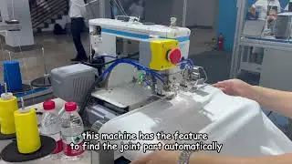 AT510 Automatic roll bottom hemming machine #KnittingAutomation