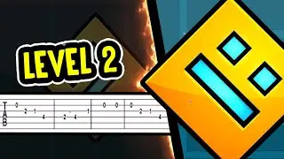Geometry Dash - Back on Track (Level 2)【Tab】|➤ GUITAR TUTORIAL