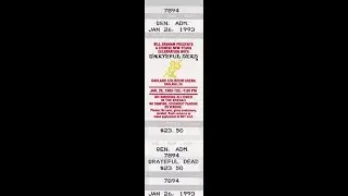 Grateful Dead - 1/26/93 - Oakland Coliseum Arena - Oakland, CA - sbd