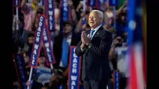 Minnesota Governor Tim Walz accepts Democratic Party VP nomination