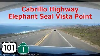 [US.22.24] Drive through misty conditions to Elephant Seal Vista Point