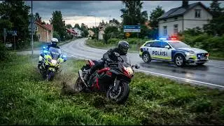 Exciting police motorcycle chase in Finland a surprise ending #policechase #policechasefinland