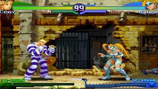 Cody vs R. Mika! Street Fighter Alpha 3 CPU vs CPU