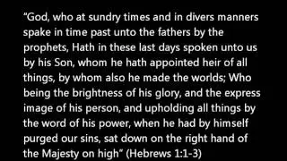 THE TESTIMONY OF THE BLIND: A Message by Leslie John