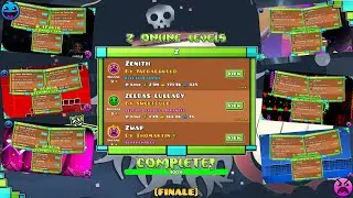 Z Online Levels Completed ▶ Zenith, zeldas lullaby, Zwap, zone pirate, etc | Geometry Dash 2.2