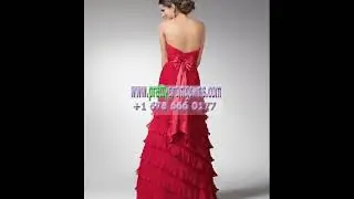 2012 summer red Tea-Length prom gown. 217