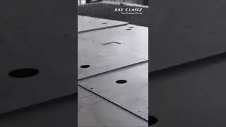 20kW 10mm carbon steel laser cutting | Han's Laser G6025HF machine #metalworking #fabricationwork