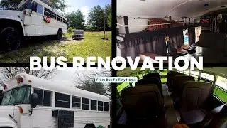 From Old School Bus To Tiny Home! DIY Start To Finish