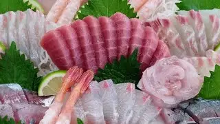 50 min Full Process: Making 2 Stunning Sashimi Platters | Pro Plating Technique [Live Archive
