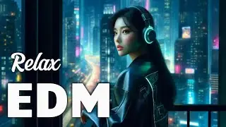 Instant Calm | Chill Deep House Mix (Neon City Lights) | Stress Relief & Work Vibes