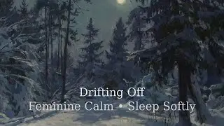 Drifting Off ✧ Feminine Calm Subliminal for Deep Rest & Somatic Safety (Brown Noise)
