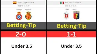 Match Predictions Espanyol vs Mallorca vs Como vs Genoa
