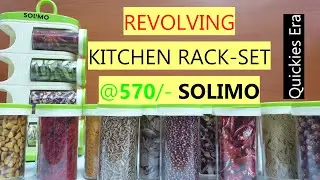 REVOLVING KITCHEN RACK SET | SOLIMO AMAZON| REVIEW & UNBOXING||