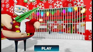 BARRY'S CHRISTMAS PRISON ESCAPE! Obby roblox! Gameplay Walkthrough