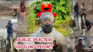 Elmo helmet public reaction 😍 travelling vlog and public reaction 😲 bike reaction vlog 