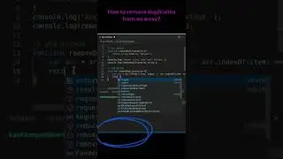 JS remove duplicates from an array
