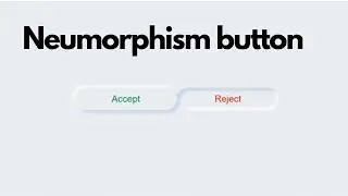neumorphism button || HTML and CSS.