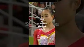Thank you for your amazing gymnastics, Sae Miyazawa‼️✨ #gymnasts #gymnastics #宮川紗江 #体操女子