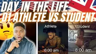 🇬🇧BRIT Reacts To D1 ATHLETE VS A STUDENT - DAY IN THE LIFE!