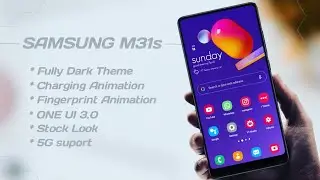 ONE UI 3.0 + Dark samsung galaxy M31s theme for vivo
