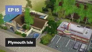 Diner & Pool • Plymouth Isle EP 15 • The Sims 3 Create a World