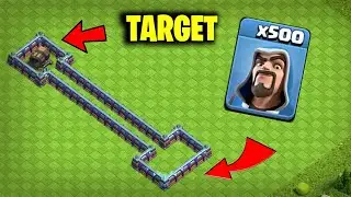 GIANT CANNON Vs 500x Wizards [Level-1] Gameplay In Coc 🔥