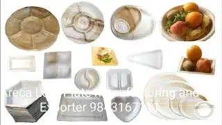 Areca Leaf Plates manufacturing and Exporter # Plam Leaf plate and # Eco-Frindly Plates Manufacturer