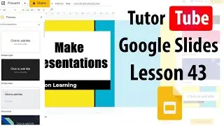 Google Slides Tutorial - Lesson 43 - Crop Image to Shape