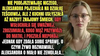 Przyjeżdżając na działkę do teściowej, usłyszała znajomy śmiech  A gdy zrozumiała, kogo mąż