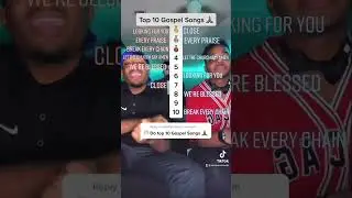 Top 10 gospel songs ￼ #top10songs #musicofgod #music #god