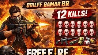 OBILFF GAMER BR 😈 | 12 KILLS BOOYAH 🔥 FREE FIRE BR Renk | #OBILFFGamer