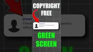 COPYRIGHT FREE Animation Green Screen for Youtube, 