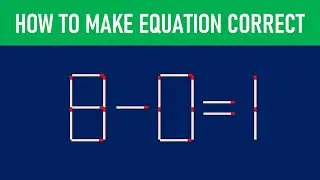 Match Stick Puzzle 9 || #matchstick #puzzle #quiz #mathiqtest #braingame #brainteaser #education