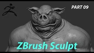 BEBOP - TMNT Fan Art - ZBrush Sculpting Timelapse - PART 09