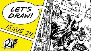 Comic Book Inking Demo Of Trailblazers &bull; Let's Draw #14