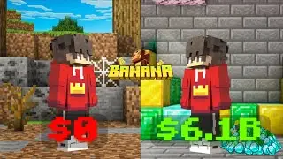 I Turned $0 Into $6.1b Without Pay To Win | Banana Smp 🍌 