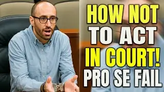 Career Criminal Plays With His Freedom And LOSES BIG!!! Pro Se FAIL!!!