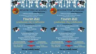 Benedictine Academy, Graduation Day Celebration 28-07-2023