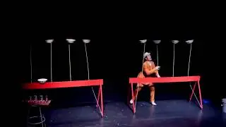 Funny, fabulous plate spinning variety act