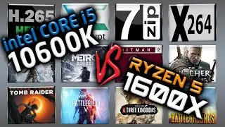 Intel i5 10600K vs Ryzen 5 1600X Benchmarks &ndash; 15 Tests 🔥