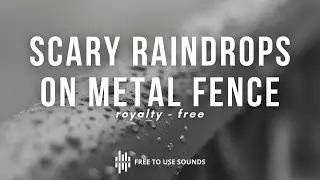 Scary Raindrops on Metal Sounds