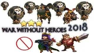 Clash of clans/ war attacks without heroes/th9 war attacks