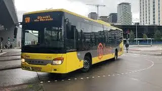 Keolis setra 416 1060 komt aan op station Bijlmer arena