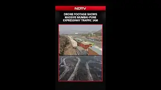 Drone Footage Shows Full Extent Of Massive Mumbai-Pune Expressway Traffic Jam