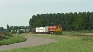(HD) Rotterdam Rail Feeding Class 66 561-04 passes Terneuzen working train 41601 - 22/8/17