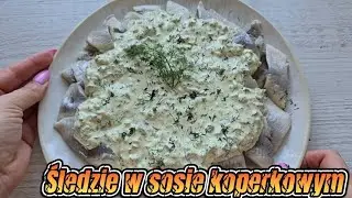 Śledzie w sosie koperkowym