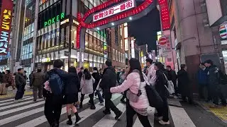 【高画質FHDお散歩ライブカメラ】新宿　ナイトウォーク　Shinjyuku Night walk【live camera】2026/01/15